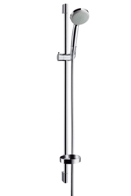 Hansgrohe-HG-Brausenset-Croma-100-1jet-UnicaC-900mm-chrom-mit-Cassetta-Seifenschale-27724000 gallery number 1